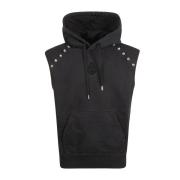 Mouwloze hoodie truien Alexander McQueen , Black , Heren