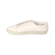 Pre-owned Leather flats Yves Saint Laurent Vintage , White , Dames