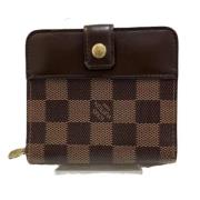 Pre-owned Canvas wallets Louis Vuitton Vintage , Brown , Dames