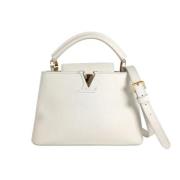 Pre-owned Leather louis-vuitton-bags Louis Vuitton Vintage , White , D...