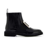 Metalen Gesp Enkellaarzen Roger Vivier , Black , Dames