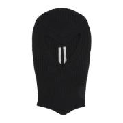 Zwarte Skull Beanie Hoed Rick Owens , Black , Dames