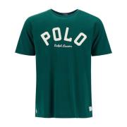 Geborduurd Logo Klassiek Fit T-shirt Polo Ralph Lauren , Green , Heren