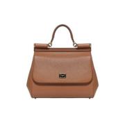 Grote Tote Tas in Siciliaanse Stijl Dolce & Gabbana , Beige , Dames