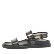 Pre-owned Leather sandals Gianvito Rossi Pre-owned , Black , Dames