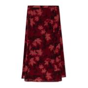 Rok met print Maison Kitsuné , Red , Dames