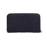 Pre-owned Leather wallets Bottega Veneta Vintage , Blue , Dames