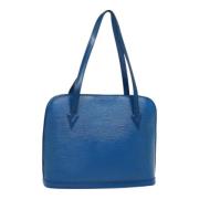 Pre-owned Leather louis-vuitton-bags Louis Vuitton Vintage , Blue , Da...