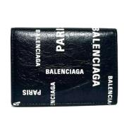 Pre-owned Leather wallets Balenciaga Vintage , Black , Dames