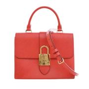 Pre-owned Leather handbags Louis Vuitton Vintage , Red , Dames