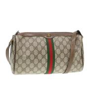 Pre-owned Leather gucci-bags Gucci Vintage , Beige , Dames