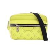 Pre-owned Leather louis-vuitton-bags Louis Vuitton Vintage , Green , D...