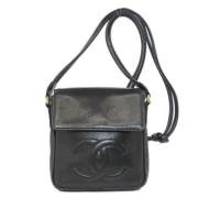 Pre-owned Leather chanel-bags Chanel Vintage , Black , Dames