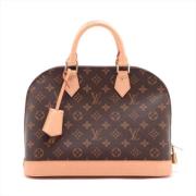 Pre-owned Canvas handbags Louis Vuitton Vintage , Brown , Dames