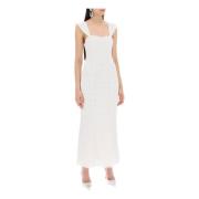 Bloemen Kant Maxi Jurk Rotate Birger Christensen , White , Dames