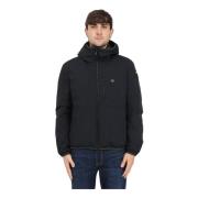 Zwarte neopreenjas met verticale ritssluiting Blauer , Black , Heren