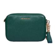 Groene Gestructureerde Leren Schoudertas Michael Kors , Green , Dames