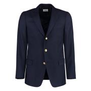 Wollen Blazer met Reverskraag Bally , Blue , Heren