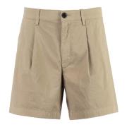 Katoenen Bermuda Shorts met zakken Department Five , Beige , Heren