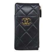 Pre-owned Leather chanel-bags Chanel Vintage , Black , Dames