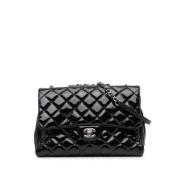 Pre-owned Leather shoulder-bags Chanel Vintage , Black , Dames