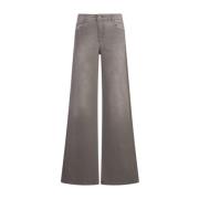 Grijze Wide-Leg Denim Jeans Ermanno Scervino , Gray , Dames