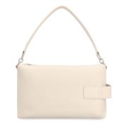 Script Leren Boston Tas Hogan , Beige , Dames