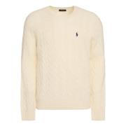 Geribbelde trui Ralph Lauren , White , Heren