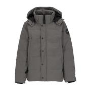 Grijze gewatteerde parka met afneembare capuchon Canada Goose , Gray ,...