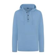 Kasjmier Hoodie Kiton , Blue , Heren