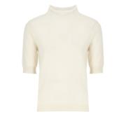 Witte Cashmere Trui Hoge Hals Kangra , White , Dames