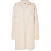 Witte Gebreide Lange Jas Trui Max Mara , White , Dames