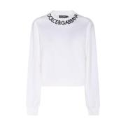 Witte Sweaters W0800 Felpa Dolce & Gabbana , White , Dames