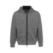 Phantom Aw24 Sweatshirt Hoodie Dubbel Jersey Emporio Armani , Gray , H...