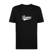 Zwart Jersey T-Shirt Barrow , Black , Heren