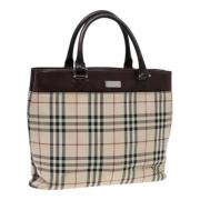 Pre-owned Canvas handbags Burberry Vintage , Beige , Dames