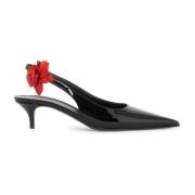 Roze Patentleren Slingback Décolleté Magda Butrym , Black , Dames