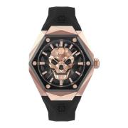 Herenhorloge The $Kull Spikes Philipp Plein , Black , Heren