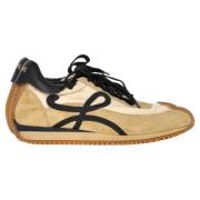 Pre-owned Suede sneakers Loewe Pre-owned , Beige , Dames