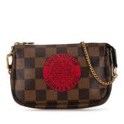 Pre-owned Canvas clutches Louis Vuitton Vintage , Brown , Dames