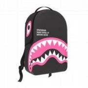 Zwarte Grijze Roze Haai Rugzak Sprayground , Black , Unisex