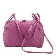 Pre-owned Leather shoulder-bags Bottega Veneta Vintage , Pink , Dames