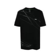 Zwarte T-shirt voor heren Hugo Boss , Black , Heren