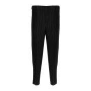 Stijlvolle zwarte polyester broek Issey Miyake , Black , Heren