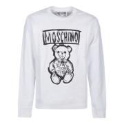 Schattige Beer Print Sweater Moschino , White , Heren