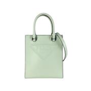 Pre-owned Leather prada-bags Prada Vintage , Green , Dames