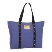 Pre-owned Canvas totes Louis Vuitton Vintage , Blue , Dames