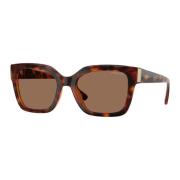 Stijlvolle zonnebril in bruin schildpad Vogue , Brown , Dames