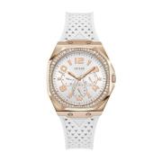 Armbandhorloge Zest Multifunction Guess , White , Dames