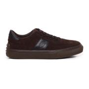 Sneakers van suède met rubberdetail Tod's , Brown , Heren